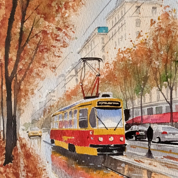 Осенний трамвай